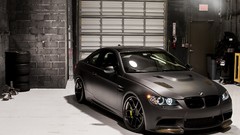 Black tuning cars Garages bmw m3 matte BMW E92