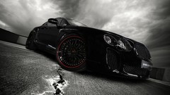 Black tuning cars vehicles wheelsandmore Bentley Continental 