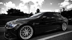 Black tuning cars wheels Speed bmw m3 vehicles racing sports 
