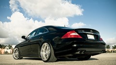 Black tuning cars wheels Speed Mercedes-Benz vehicles racing 