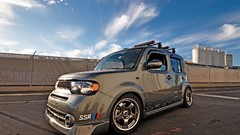 Black tuning wheels racing