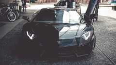 Black vancouver supercar Lamborghini-Aventador