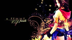 Black weapons brown Final Fantasy short hair Final Fantasy X