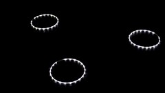 Black white abstract rings