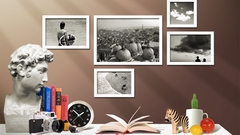 Black white and picturs