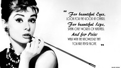 Black white Audrey Hepburn Quotes