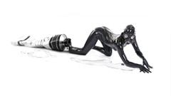 Black white background digital art