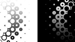 Black white circles monochrome