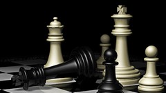 Black white game chess