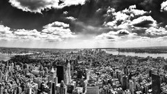 Black white monochrome cityscapes new york city