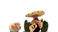 Black white sheep digital