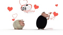 Black white sheep digital