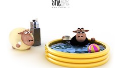 Black white sheep digital