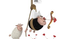 Black white sheep digital