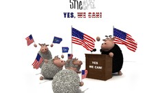 Black white sheep digital