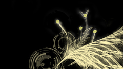 Black white shining lines