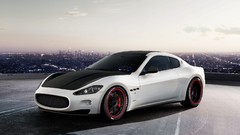 Black white Sports Car cars Maserati matte cityscapes Supercars 