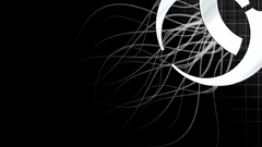 Black white thing abstract