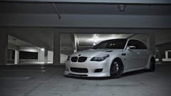 Black white wheels BMW Garages bmw m5