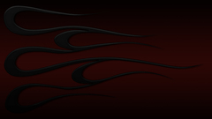 Black widescreen flames