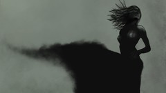 Black wind Simple Background