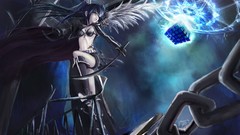 Black wings Katana chains black rock shooter