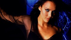 Black woman Celebrity Jessica Alba models