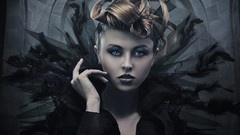 Black woman fashion brunettes models creepy