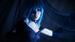 Black woman Japanese emo Chinese asians vocaloid cosplay