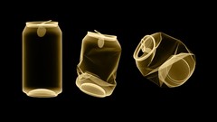Black X-ray soda cans