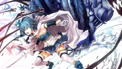 Blade Anime anime girls ken mahou shoujo madoka magica miki 