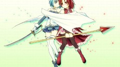 Blade Anime anime girls mahou shoujo madoka magica sakura 