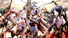 Blade Anime armor anime girls cleavage underwear panties