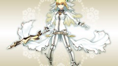 Blade Anime dress anime girls fate series Fate/EXTRA Saber Bride