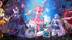 Blade Anime dress blue hair pink hair long hair anime girls 