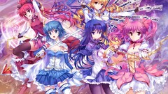 Blade Anime dress pink hair anime girls mahou shoujo madoka 