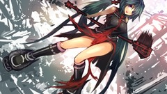 Blade Anime long hair anime girls twintails