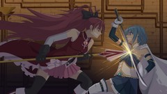 Blade Anime red eyes gloves anime girls kasumi mahou shoujo 