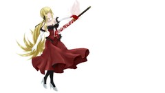 Blade dress blondes bakemonogatari yellow eyes 