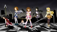 Blade Katana Anime Knives arrows Swords blondes spears shadows 