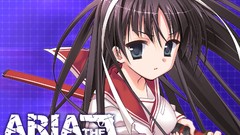 Blade Katana Anime long hair anime girls seifuku Hidan Hotogi 