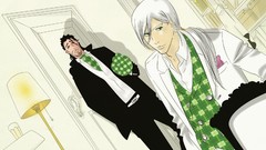 Bleach Captains checkered clothing Ukitake Juushiro Shunsui 
