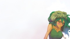 Bleach green hair Nelliel Tu Odelschwanck hazel eyes