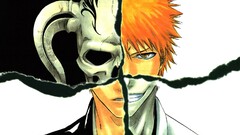 bleach hollow kurosaki ichigo skull Manga splitting
