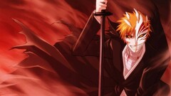 bleach hollow sword kurosaki ichigo mask Anime