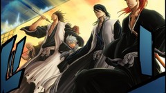 Bleach Kuchiki byakuya Zaraki Kenpachi Hitsugaya Toshiro Abarai 