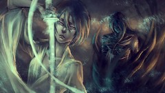 Bleach kurosaki ichigo mugetsu kuchiki rukia fantasy art Final 