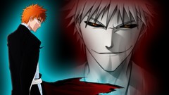 Bleach kurosaki ichigo orange hair Hollow Ichigo