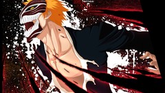 Bleach kurosaki ichigo orange hair Hollow Ichigo paint splatter