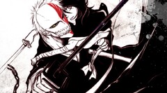 bleach sword kurosaki ichigo kuchiki rukia hollow sketches Anime